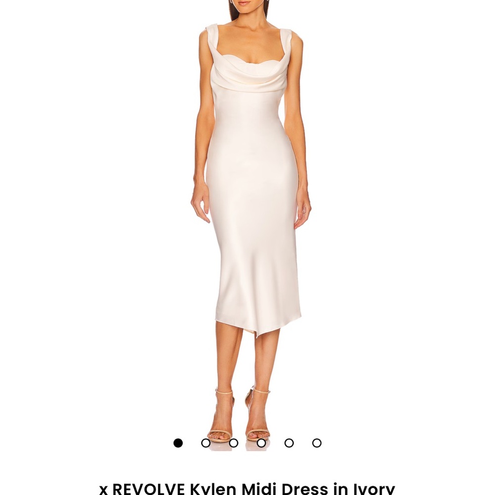 Elegant Ivory Midi Dress